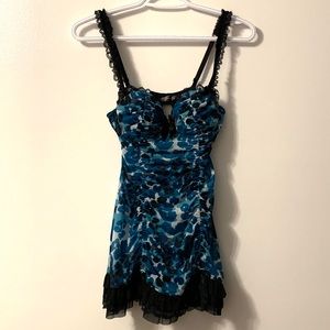 La Senza blue cheetah lingerie